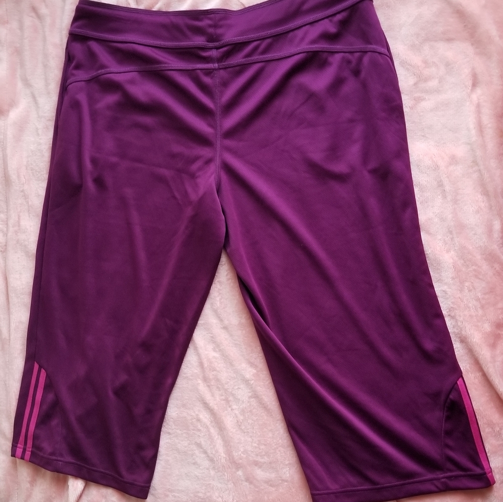 Womens Pants Capri Size 22 Drawstring Joggers Purple Pink Plus Size